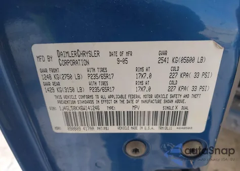 2006 Jeep Liberty Limited Edition from USA, damaged, VIN 1J4GL58KX6W141246